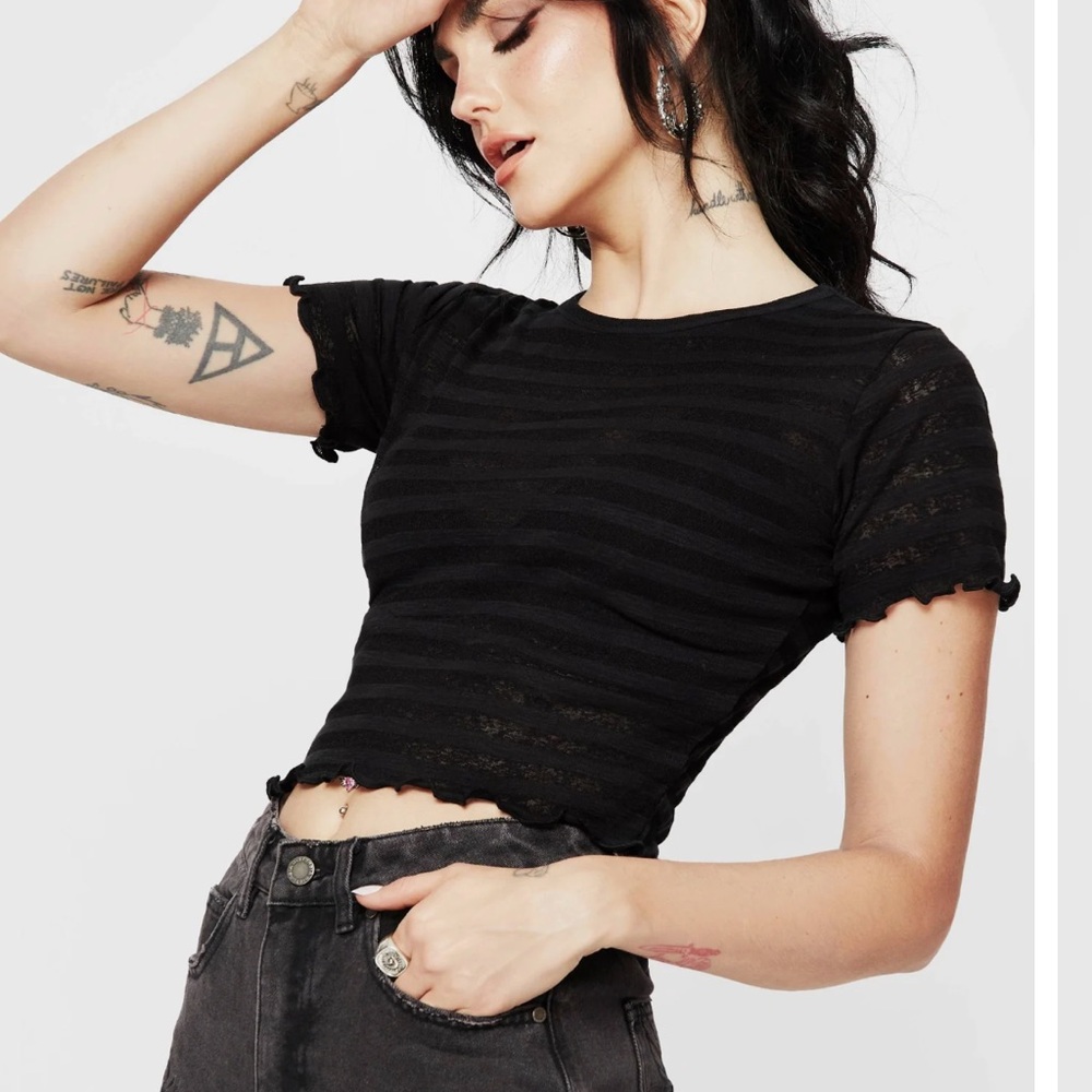 Disturbia Dark Striped Tee